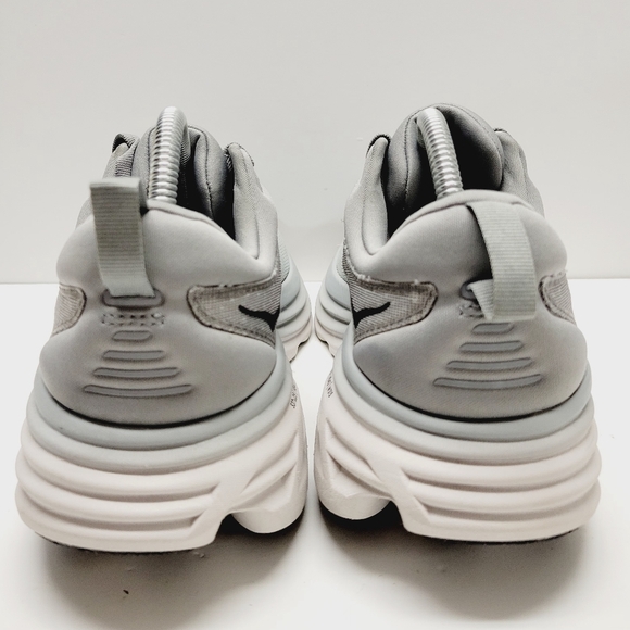 Hoka Men's Bondi 8 Running Sneaker Sharkskin Harbor Mist Size 12.5 - Picture 6 of 13